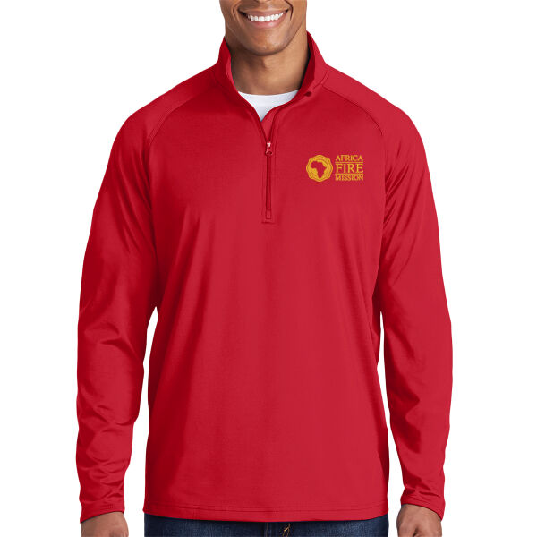 Africa Fire Mission Embroidered - Sport Wick ® Stretch 1/4 Zip Pullover Thumbnail