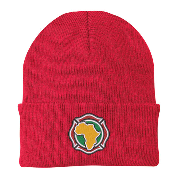 Africa Fire Mission Icon Embroidered - Knit Cap Thumbnail