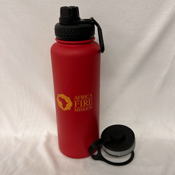 Africa Fire Mission 40 Oz. Water Bottle Double Insulated Stainless Steel With 2 Sport Lids Thumbnail